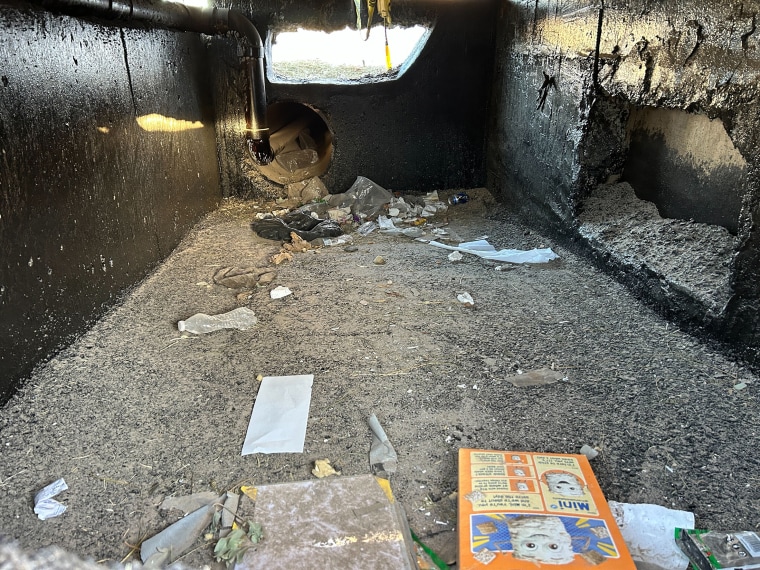 The inside of the tunnel found by the Mexican military.