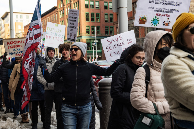 Federal worker protest in Boston