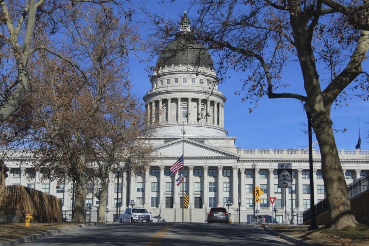 The Utah Capitol Building in Salt Lake City.