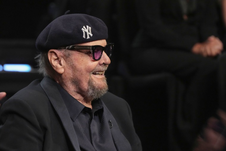 Jack Nicholson apresenta "Música de Adam: 50 anos" Esboce em 16 de fevereiro de 2025.