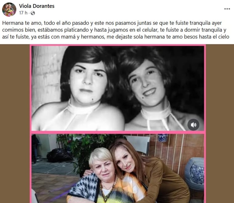 Viola Dorantes escribió un hermoso mensaje para Paquita la del Barrio en su cuenta de Facebook.
