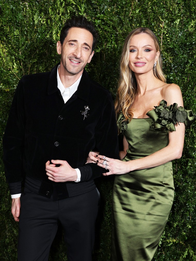 Adrien Brody and Georgina Chapman.