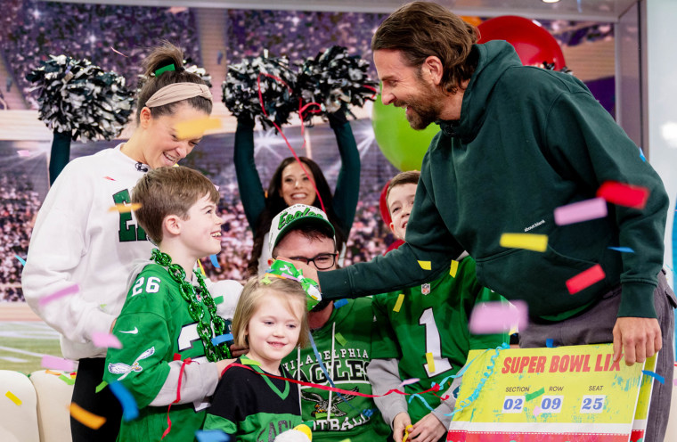 Bradley Cooper, Philadelphia Eagles surprise 8-year-old with Super Bowl tickets.