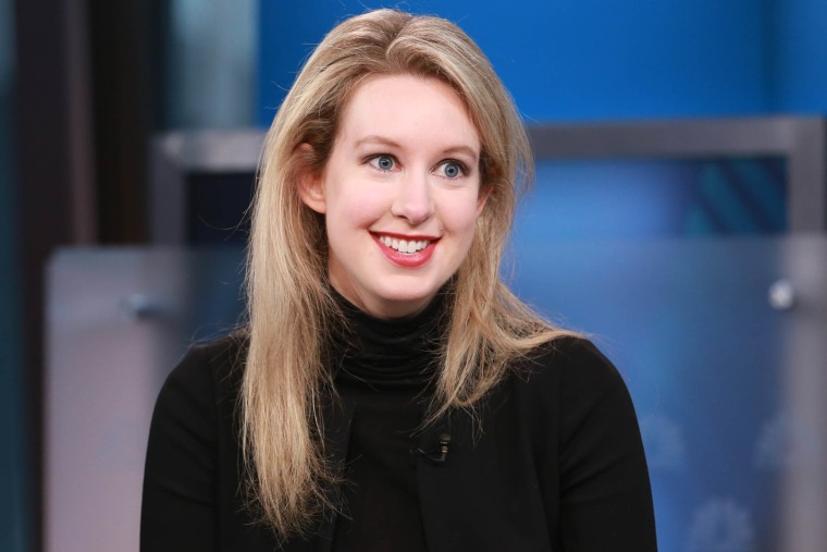 Elizabeth Holmes, Therano's CEO and the world's youngest self -made female billionaire, in an interview on September 29, 2015.