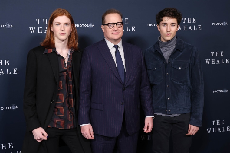 Brendan Fraser Watches Son Holden In Fashion Show