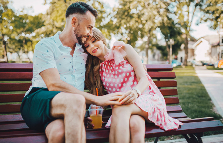 Couple on a Park Bench