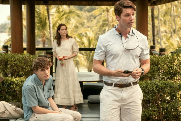 Patrick Schwarzenegger como Saxon Rattliff na terceira temporada 