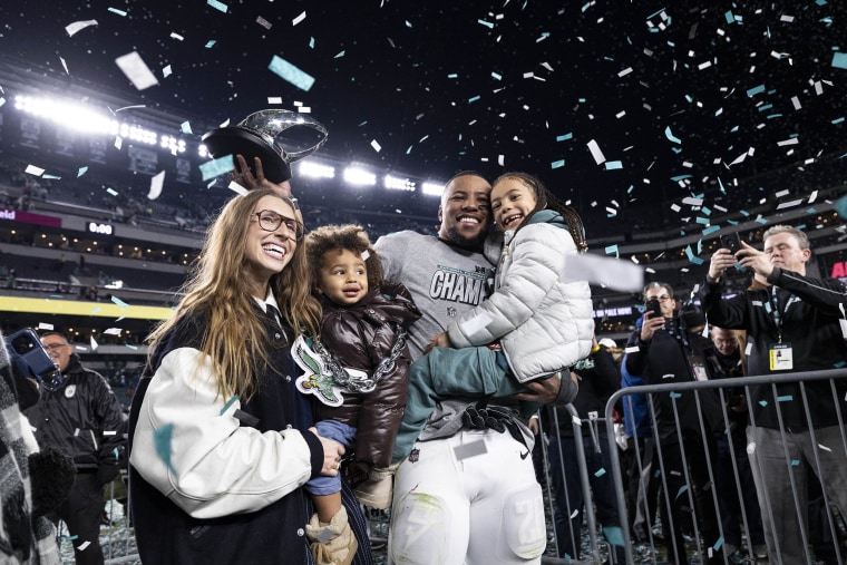 Anna Congdon and Saquon Barkley