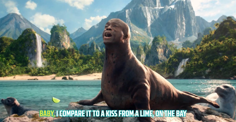 SEAL stars in Mountain Dew Super Bowl commercial.