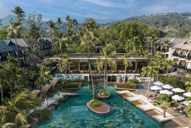 View of Anantara Bophut Koh Samui Resort.