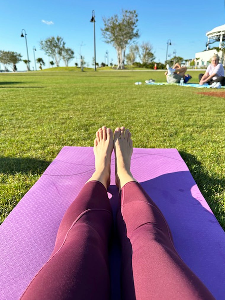 Kloese's healthy habits rubbed off on her friends. Now instead of meeting for drinks, they walk or take yoga classes together.