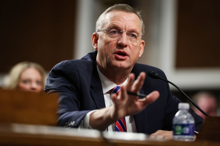 Douglas Collins testifies during his confirmation hearing 