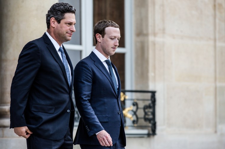 Facebook CEO, Mark Zuckerberg, and Joel Kaplan, then-Vice President, Global Public Policy