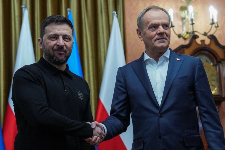 El presidente de Ucrania, Zelenskiy, visita Polonia