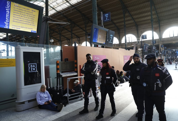 Railway services at the Gare du Nord station, that have been interrupted on March 7, 2025 morning after the discovery of a World War II bomb, will remain "highly disrupted throughout the day", warned the Minister for Transport. 