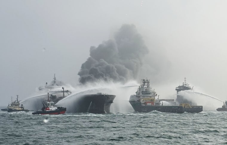 Image: Vessels Collide Off Coast Of Humber Estuary