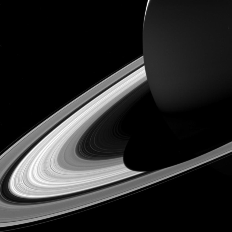 Saturn's rings taken by NASA's Cassini spacecraft on May 15, 2017.