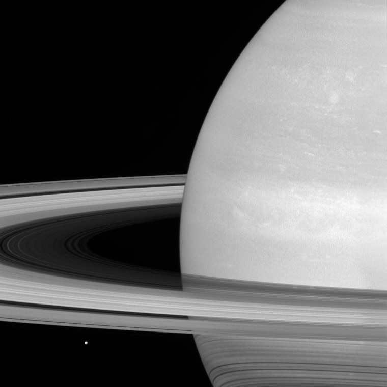 Saturn's rings taken by NASA's Cassini spacecraft on Nov. 28, 2016.