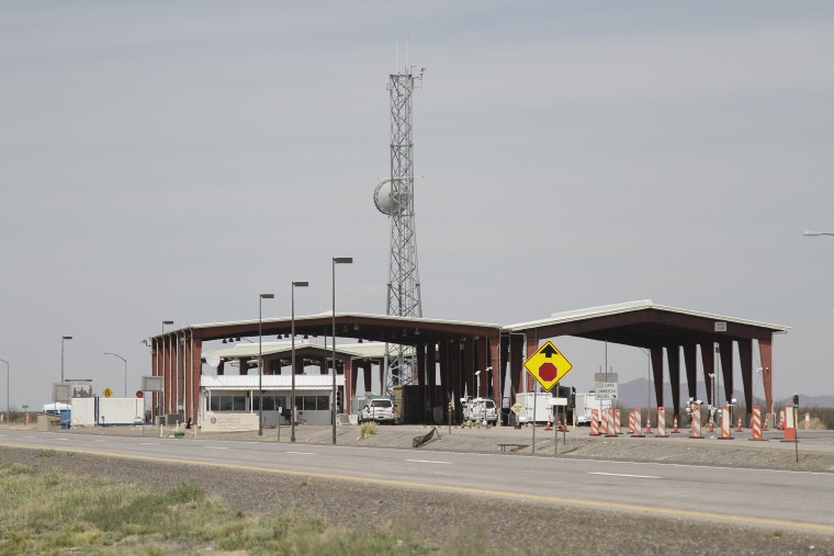 Border Patrol Checkpoint north of Las Cruces, New Mexico in 2019.