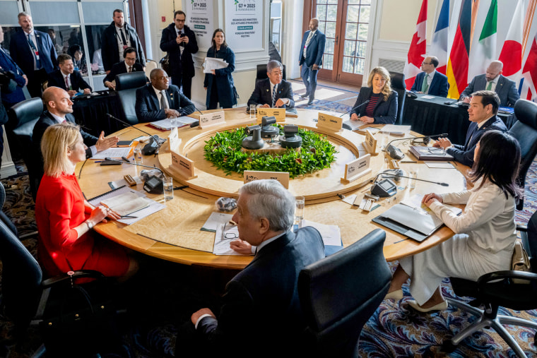 Ministros de Relaciones Exteriores del G7.