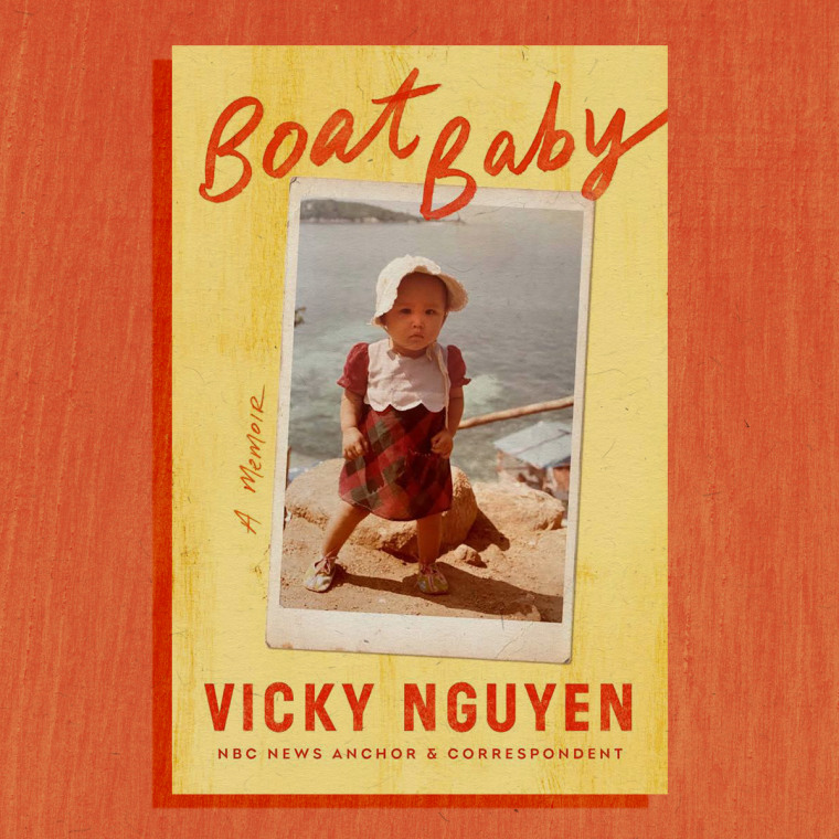 Obraz okładki „Baby Baby” Vicky Nguyen na czerwonym tle.