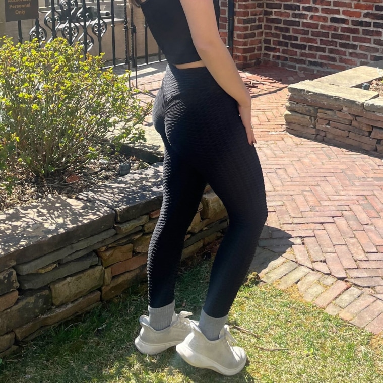 Commerce writer wearing the Seasum Slimming Leggings.