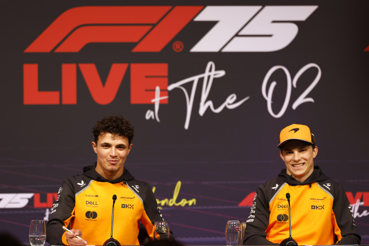 Lando Norris and Oscar Piastri.