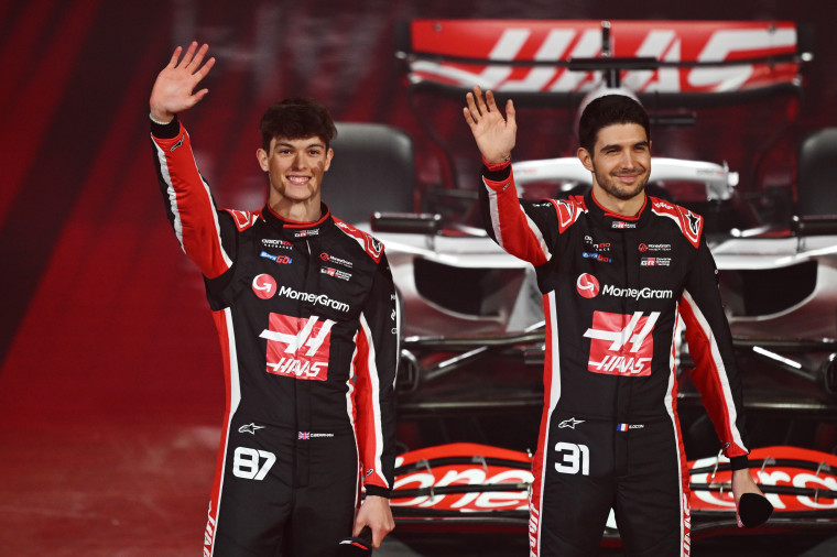 Oliver Bearman and Esteban Ocon of Haas.