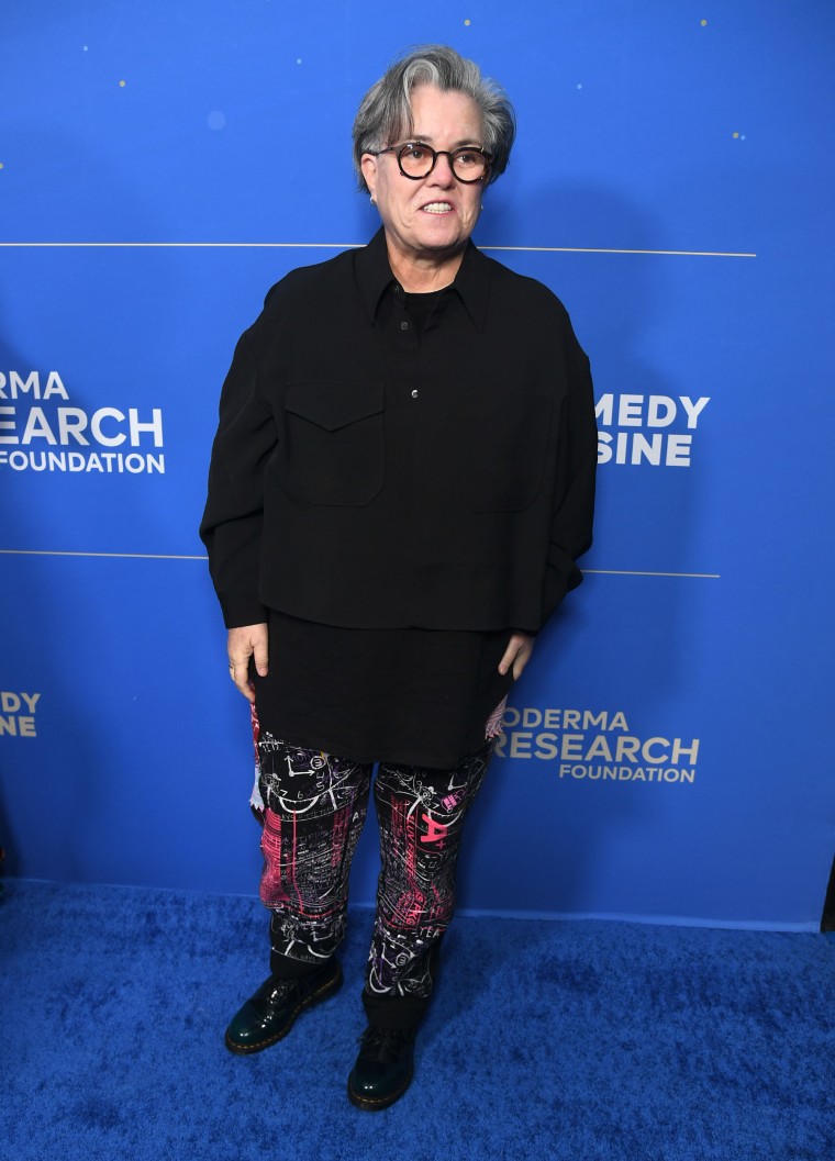 Rosie O'Donnell attends Cool Comedy Hot Cuisine Benefitting The Scleroderma Research Foundation at Fairmont Century Plaza on October 29, 2024 in Los Angeles, California.