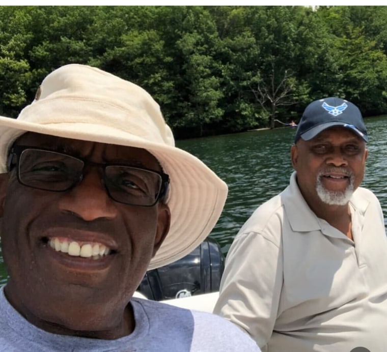 Al Roker with his brother-in-law Jackie Bryant.