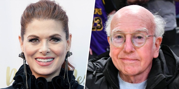 Debra Messing, Larry David