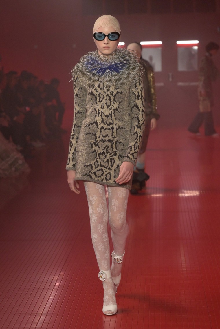 Kai Schreiber walking for Valentino during Paris Fashion Week.