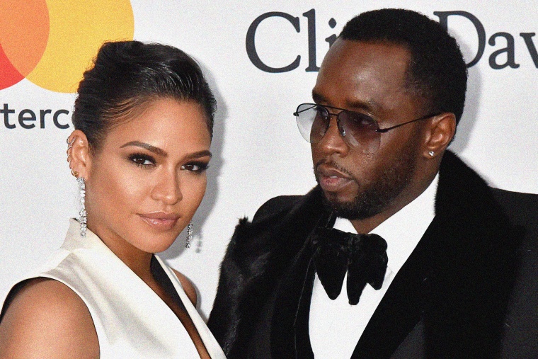 Cassie and Diddy on a red carpet