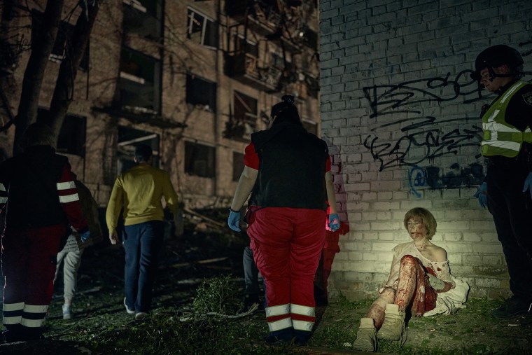 Missile Strikes Residential Building in Kyiv on April 24, 2025.