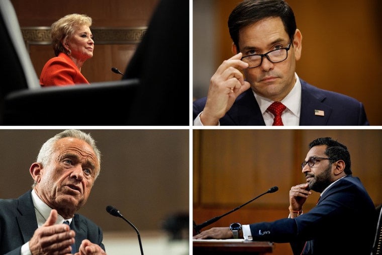 Confirmation hearings for Linda McMahon, Marco Rubio, Kash Patel and Robert F. Kennedy Jr.