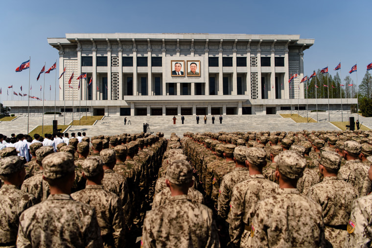 Koreak Army Commemorations in Pyongyang