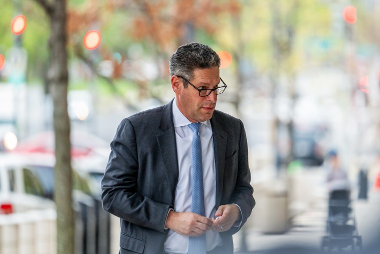 Joel Kaplan, chief global affairs officer of Meta Platforms Inc., arrives at federal court