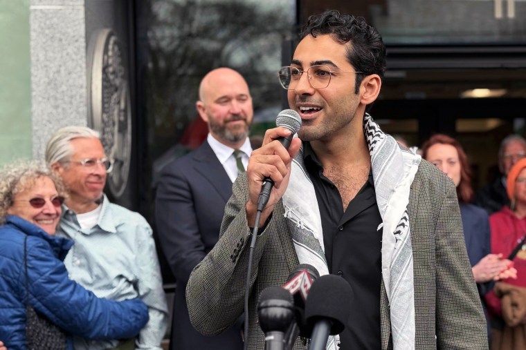 Mohsen Mahdawi speaks 