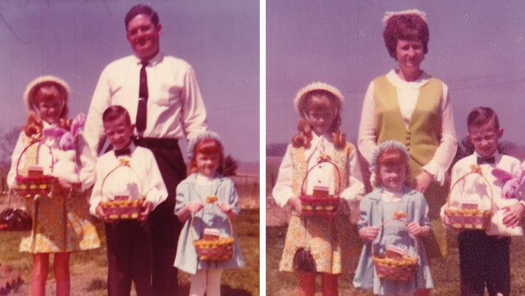 Left: Cheryl, Raymond, Anthony and Diane. Right: Cheryl, Libby, Diane and Anthony