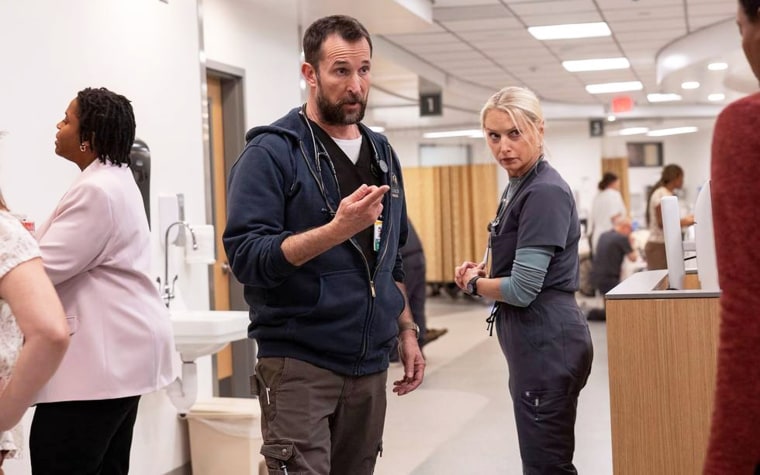 Noah Wyle e Katherine LaNasa em 