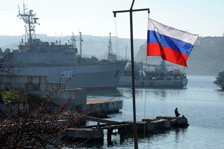 Ukrainian military vessels in Sevastopol