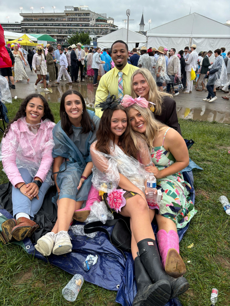 Group of seniors from Bellarmine University in attendance in Louisville.