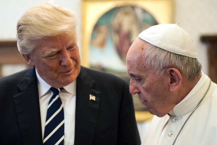 Donald Trump meets Pope Francis