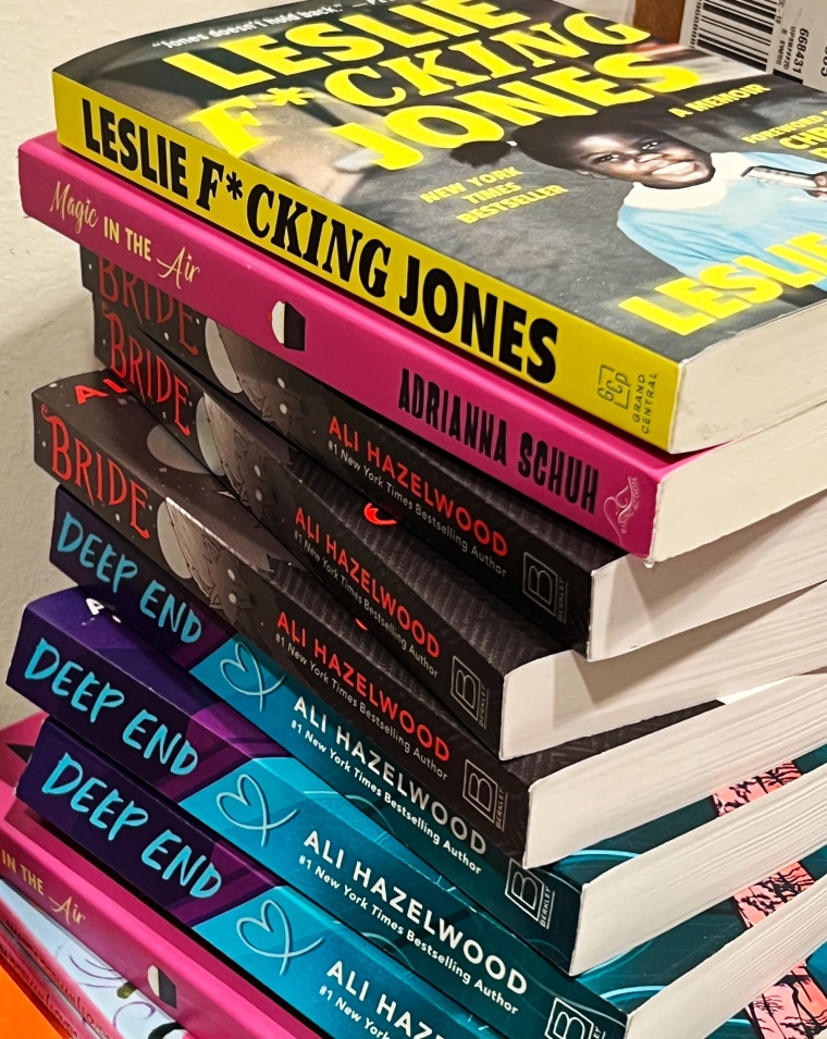 Stack of removed books