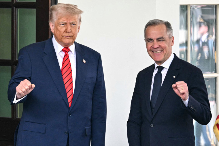 Donald Trump and Mark Carney.