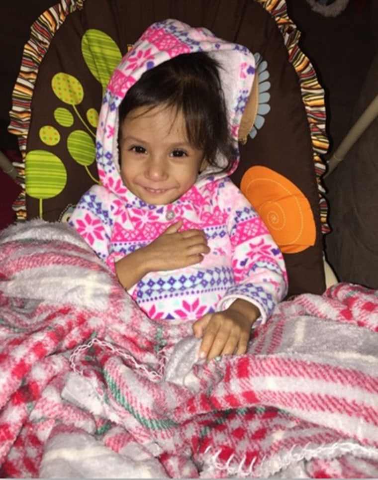 Ava Marie Gonzales, age 2, in December 2017.