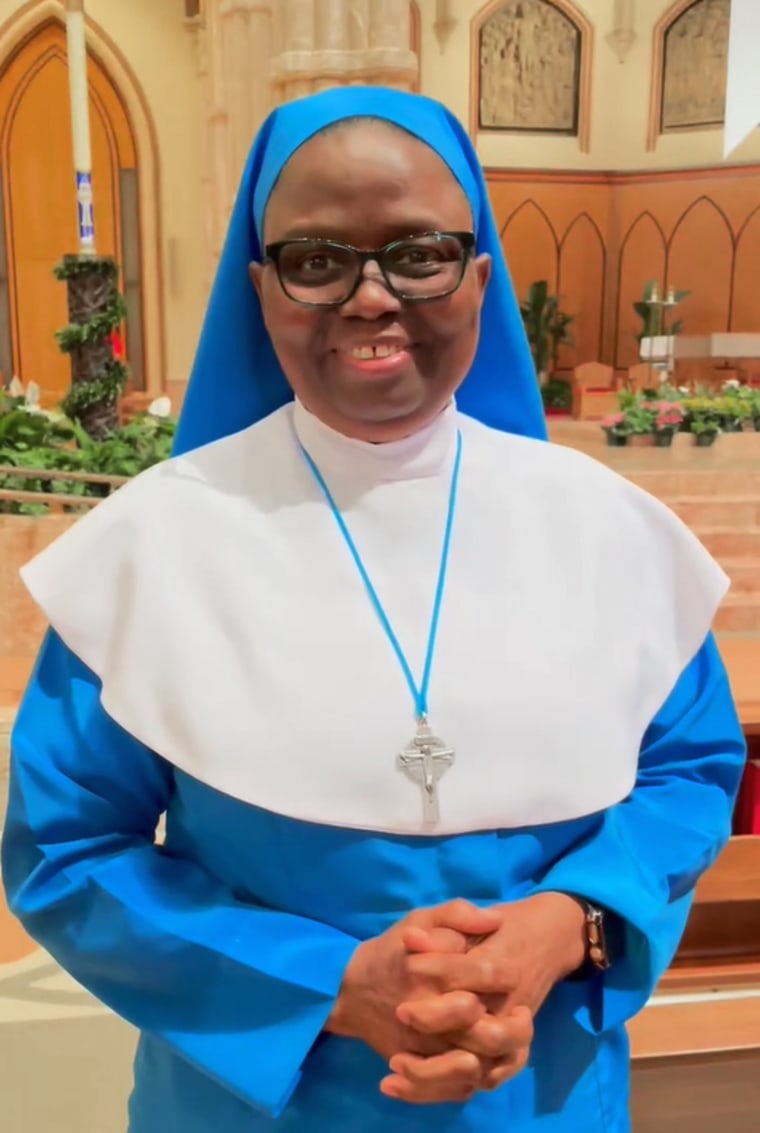Sister Maryjane Okolie smiling