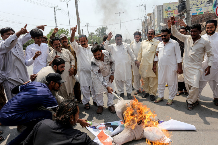 Pakistan's army said on May 8 it shot down 25 Indian drones, a day after the worst violence between the nuclear-armed rivals in two decades. At least 45 deaths were reported from both sides following Wednesday's violence, including children.