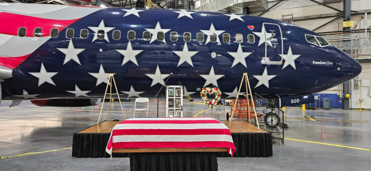 The fallen Marine’s funeral was held at Phoenix Sky Harbor International Airport.