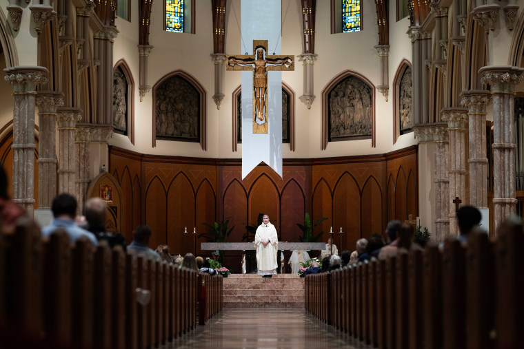 Bishop Lawrence Sullivan during mass